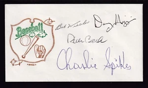 Dennis Higgins, Rich Beck, Charlie Spikes, 3 NY Yankees on Baseball envelope - Picture 1 of 1