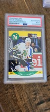1990-91 PRO SET SIGNED CARD ILKKA SINISALO NORTH STARS FLYERS SWEDEN PSA DNA 461