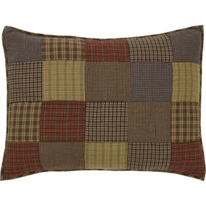 Funda de almohada de algodón acolchada falsa con retazos Cedar Ridge Farmhouse -21"x27" falsa - Imagen 1 de 3