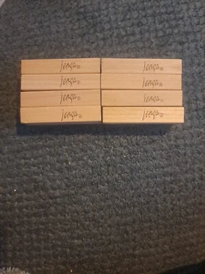 Lot of 8 Milton Bradley Jenga Game Replacement Blocks Pieces Parts Only Pre-owne - Image 1 of 4