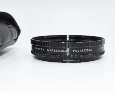 Camrex f/Hasselblad polarizing filter made in Japan with case. - Image 1 of 2