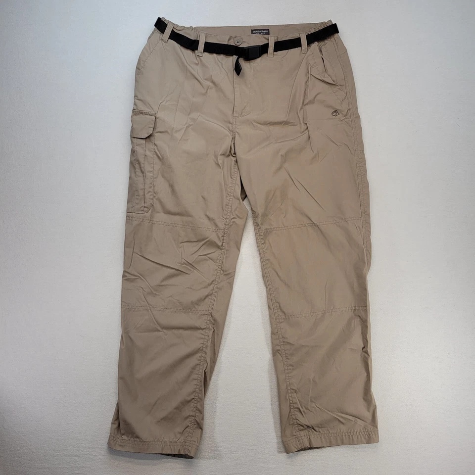 Craghoppers Pants Mens 38x30 Brown Kiwi Classic Trouser Cargo Hiking Walking - Image 1 of 4