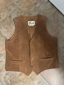 Vedt de cuero marrón vintage de Beeman’s - Imagen 1 de 3