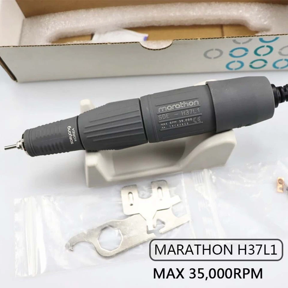 1 pieza dental LAB MARATHON micromotor pulido pieza de mano 2,35 mm SDE-H37L1 35000 RPM Foto 1 de 4