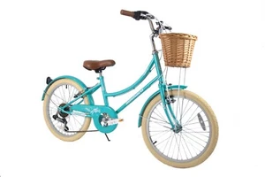 Ammaco Tiffany 20 Inch Wheel Kids Girls Bike Heritage Traditional 6 Speed Green - Picture 1 of 10