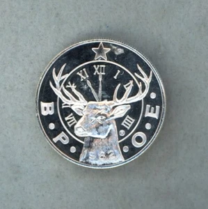1982 ~ CONVENCIÓN NACIONAL B.P.O.E. MEDALLA LODGE 1586 ~ 1 oz .999 PLATA - Imagen 1 de 2