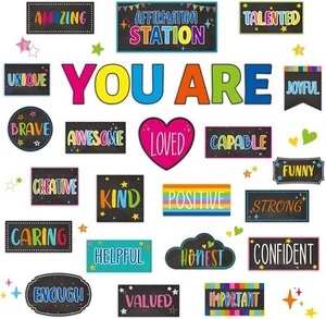 Classroom Affirmation Station Bulletin Board Set Motivational Bulletin Board for - Picture 1 of 3
