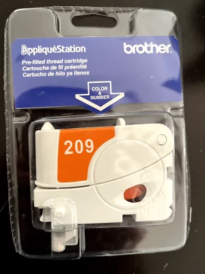 Brother Applique Station Pre-Filled Thread Cartridges 209 - Tangerine TAC209 - Image 1 of 2