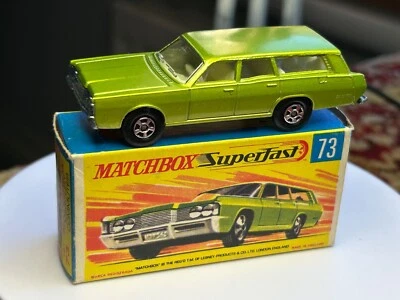 Matchbox Lesney #73 Superfast Mercury Commuter como nuevo en caja ruedas estrechas Foto 1 de 4