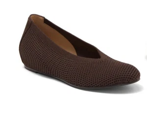 Neu Eileen Fisher Naht Stretch Slipper braun/schokolade Stretch Ballerinas - 11M - Bild 1 von 3