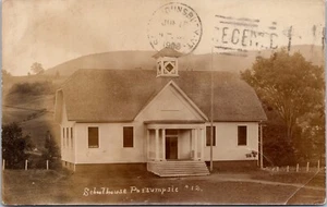 RPPC c1908 One Room School House   Passumpsic, Vermont - Picture 1 of 2