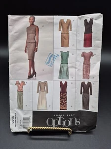 Vintage VOGUE Easy Options 2218 Sewing Pattern Uncut sizes 12,14,16. top & skirt - Picture 1 of 3