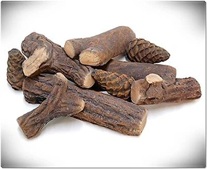 9 Small Pcs Gas Fireplace Ceramic wood-like Logs For Fireplacs Firepits,Stoves - Picture 1 of 4