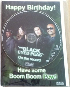 The Black Eyed Peas - On the Record - Happy Birthday Card + DVD - Brand New - Imagen 1 de 1