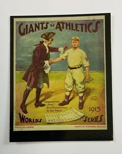 World Series Program Cover Card 1913 Philadelphia Athletics New York Giants WS1 - Picture 1 of 2
