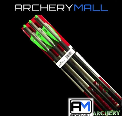 NEW 6 VICTORY ARROWS/ BOLTS FOR CROSSBOW 20" or 22" HALF MOON NOCKS - V6 SPORT - Image 1 of 4