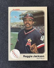 1983 Fleer #93 Reggie Jackson Baseball Card Sharp