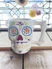 Walgreens Co. Halloween Day of the Dead coffee mug With Bone Handle - New