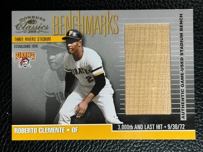 Banco de estadio Donruss Classics Benchmarks Roberto Clemente 2001 #1 Foto 1 de 2