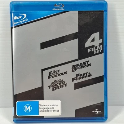FAST AND THE FURIOUS - 4 MOVIE FILM SET - BLURAY- OZ SELLER - Image 1 of 2