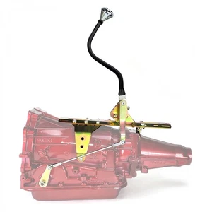 Deluxe Push Button Transmission Shifter Kit w/ 16 Black Bench Arm for GM TH350 - Picture 1 of 14