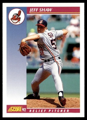 1992 Score Jeff Shaw Cleveland Indians #624 - Image 1 of 2