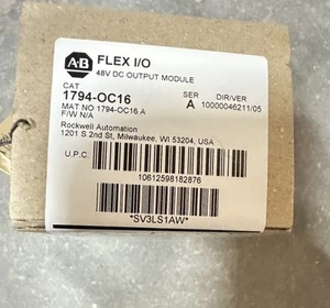 VERSIEGELT Allen-Bradley 1794-OC16 Flex E/A 48 V DC AUSGANGSMODUL 2018 - Bild 1 von 2