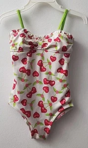 Kids Headquarters Girls 1 Piece Swim Bathing Suit Cherries Multicolor 24 Months - Picture 1 of 3