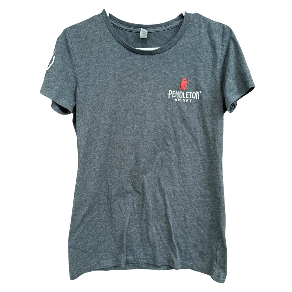 Женская серая графическая футболка с коротким рукавом повседневный топ Pendleton Whisky - Изображение 1 из 4