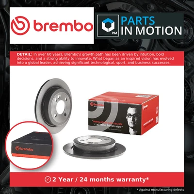 2x Brake Discs Pair Solid Rear 259mm 08.9163.21 Brembo Set 34216774987 Quality - Image 1 of 4