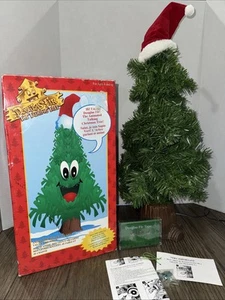 1996 Gemmy Douglas Fir Talking Tree Singing Christmas Animated 2ft Deep Voice - Picture 1 of 14