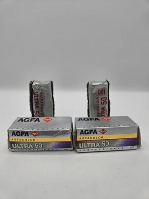 4 Rolls AGFA Color ULTRA 50 / 120 Roll Film Refrigerated  - Image 1 of 3