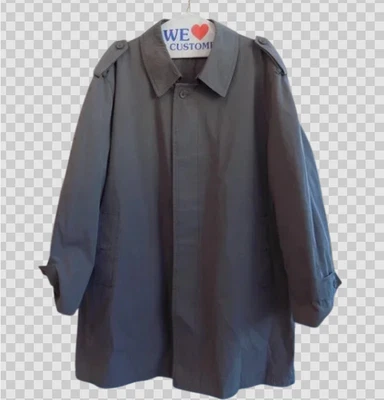 Gabardina Oleg Cassini gris para todo clima forro extraíble - 44 corta para hombre Foto 1 de 4