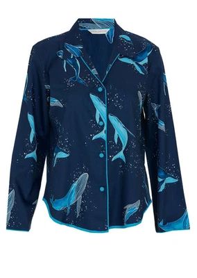 Cyberjammies Long Sleeve Pyjama Top Marina Sizes 10 12 14 16 18 - Image 1 of 4