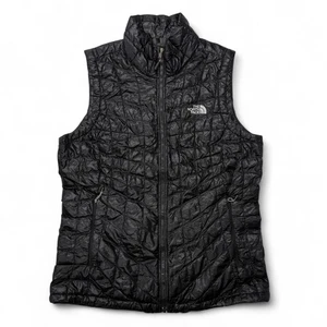 The North Face Thermoball Vest Womens Small Black Insulated Quilted Lightweight - Picture 1 of 12