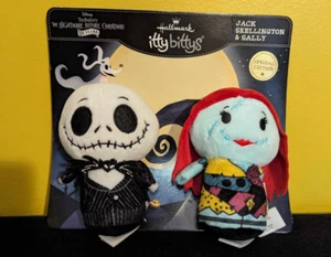Hallmark Itty Bittys Nightmare Before Christmas Jack Skellington & Sally 25 Spec - Picture 1 of 6