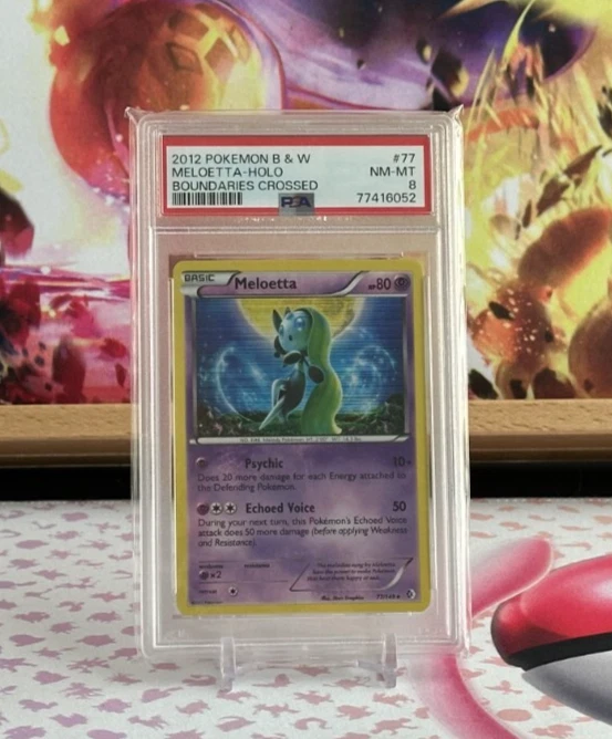 2012 POKEMON B&W BOUNDARIES CROSSED #77 MELOETTA-HOLO PSA 9 - Image 1 of 1