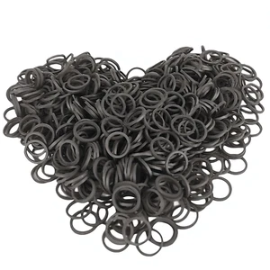 1200 Pack Mini Rubber Bands, Soft Elastic Bands Small Tiny Hair Ties for Toddler - Picture 1 of 12