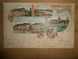 Litho Küstrin Cüstrin Kostrzy Bahnhof b Seelow Letschin Gorzów Wielkopolski - Bild 1 von 2