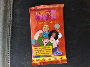 Lot 22 Vintage Hunchback Notre Dame Sealed Foil Trading Card Packs Film Animatio - Picture 1 of 2