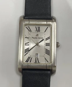 Original Stainless Steel Maurice Lacroix Miros 89746 Women’s Watch w/ Black Band - Picture 1 of 12