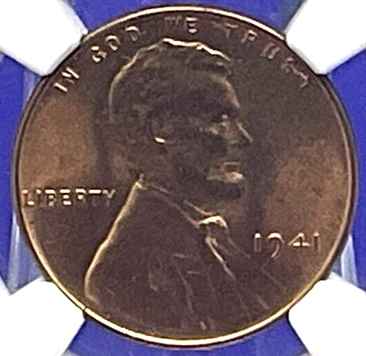 ⭐️ 1941 LINCOLN WHEAT CENT 1C NGC MS 66 RD 🔥 Fire Red Color UNCIRCULATED Coin - Image 1 of 4