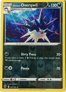 Hisuian Overqwil - 091/189 Rev Holo - Pokemon SWSH10 Astral Radiance M/NM - New - Picture 1 of 1