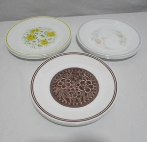 Vintage Corelle 8.5" lunch luncheon salad plates floral prints 12 PIECE SET - Picture 1 of 14