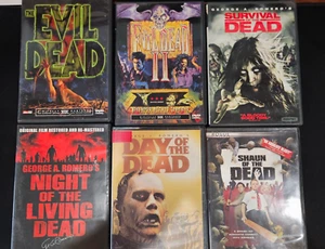 The Evil Dead Lot - #1-2 Night of LD, Day of Dead, Survival, Shaun DVD - Picture 1 of 5
