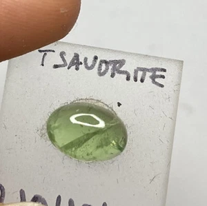 TSAVORIT (2.10 ct.) Tsavorite , Mint Garnet, Freeform Cabochon Tansania - Picture 1 of 2