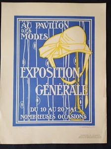 Le Pavillon des Modes Rare lithographie école ESTIENNE élève Mazier et Cherrain - Imagen 1 de 7