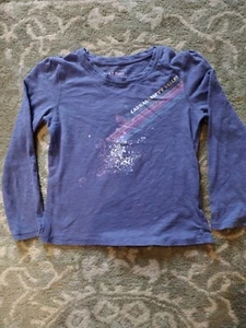 LL Bean Girls 5-6 Skiing t-shirt Carrabassett Valley.  Girls Who Rip! - Picture 1 of 4