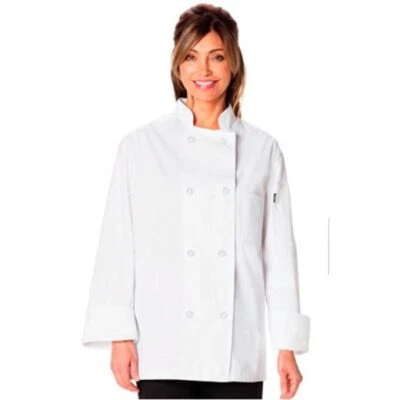 NWT DICKIES CLASSIC 8 BUTTON BUTTON CHEF COAT DC45 - Image 1 of 2