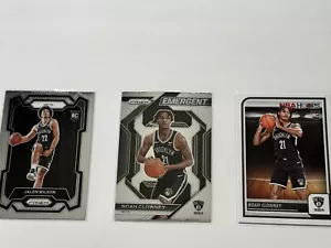 Brooklyn Nets Rookie Lot (3 Cards) 2023-2024 Panini Prizm and NBA Hoops RC's - Picture 1 of 11